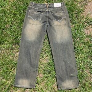 Vintage Y2K Five Elementz Baggy Jeans Mens 38x34 Mud Wash Grunge Skater Gorpcore